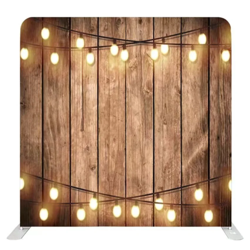 Rustic Wood with lights - (Standard)