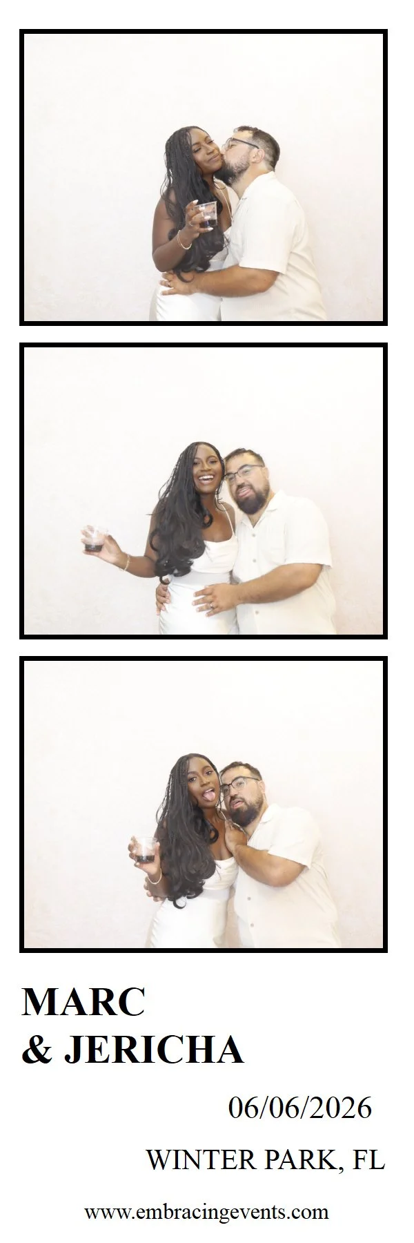 Beautiful Bride and Groom selected our modern template. (2x6)