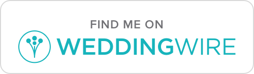 WeddingWire logo with text 'Find me on WeddingWire' Embracing Events