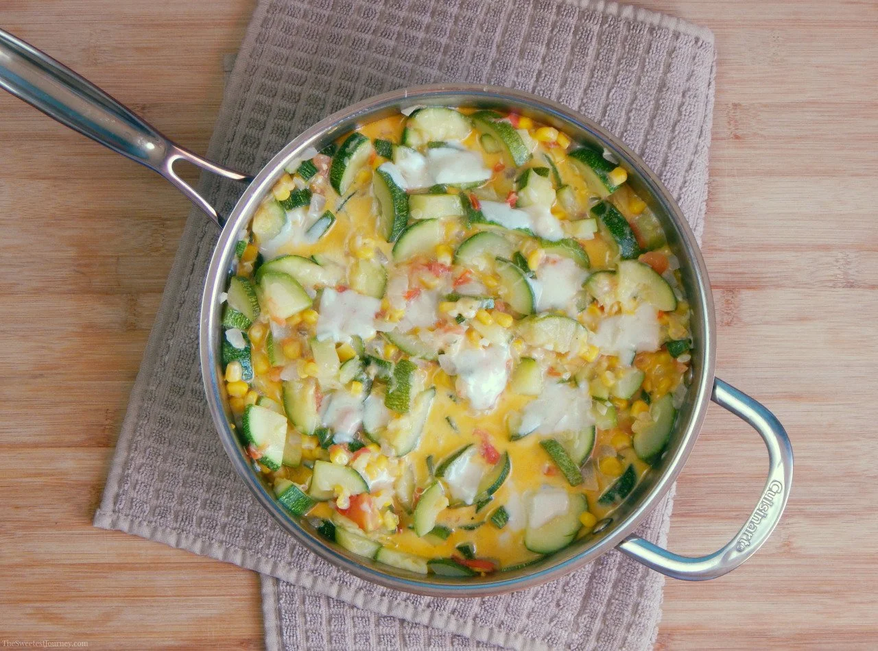 Calabacitas con Queso | Zucchini with Cheese Dish Recipe
