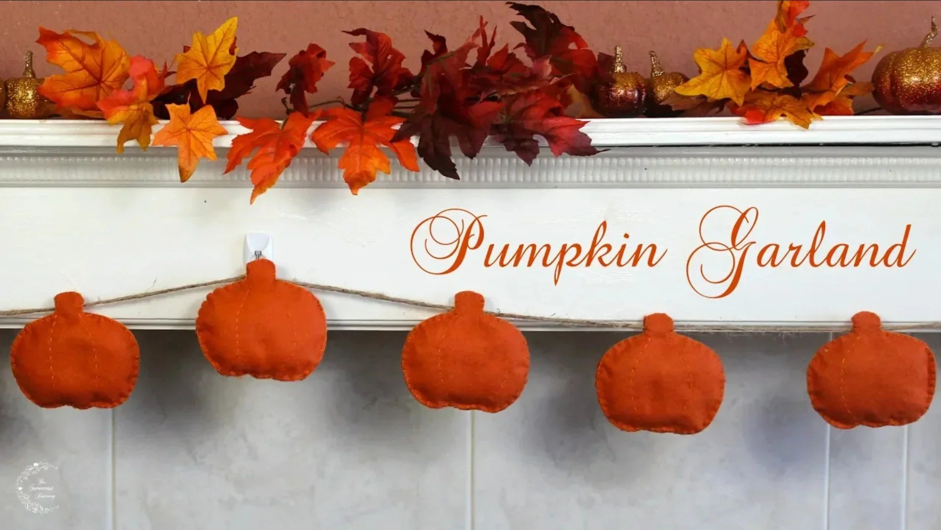 DIY Felt Pumpkin Garland Tutorial | Fall Decorations&nbsp;