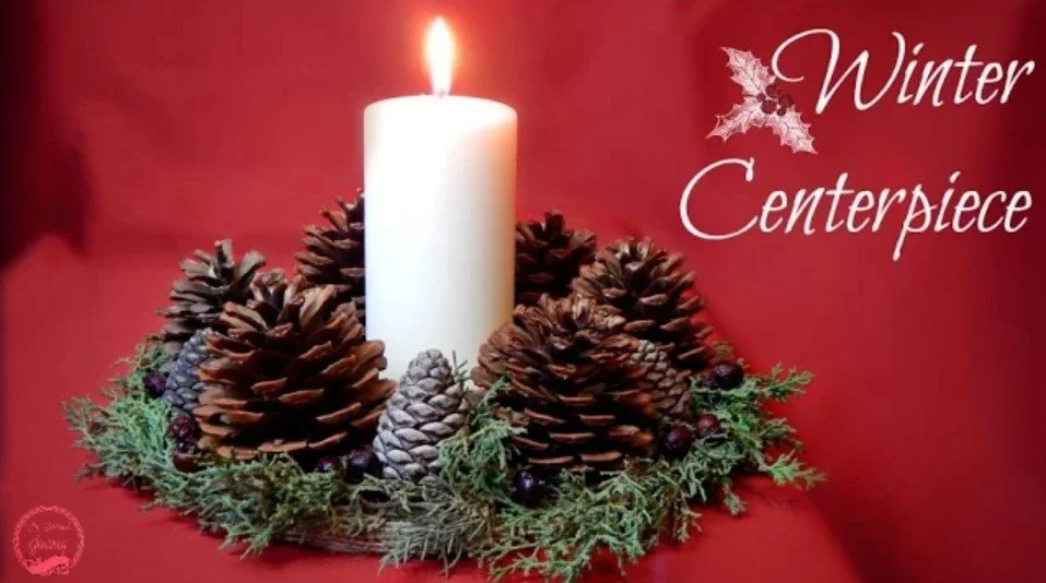 How to Make a Rustic Winter Centerpiece | DIY