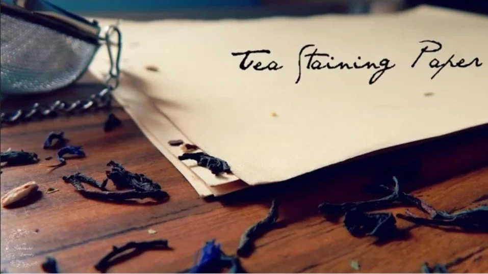 How to Tea Stain Paper | Aging Paper DIY