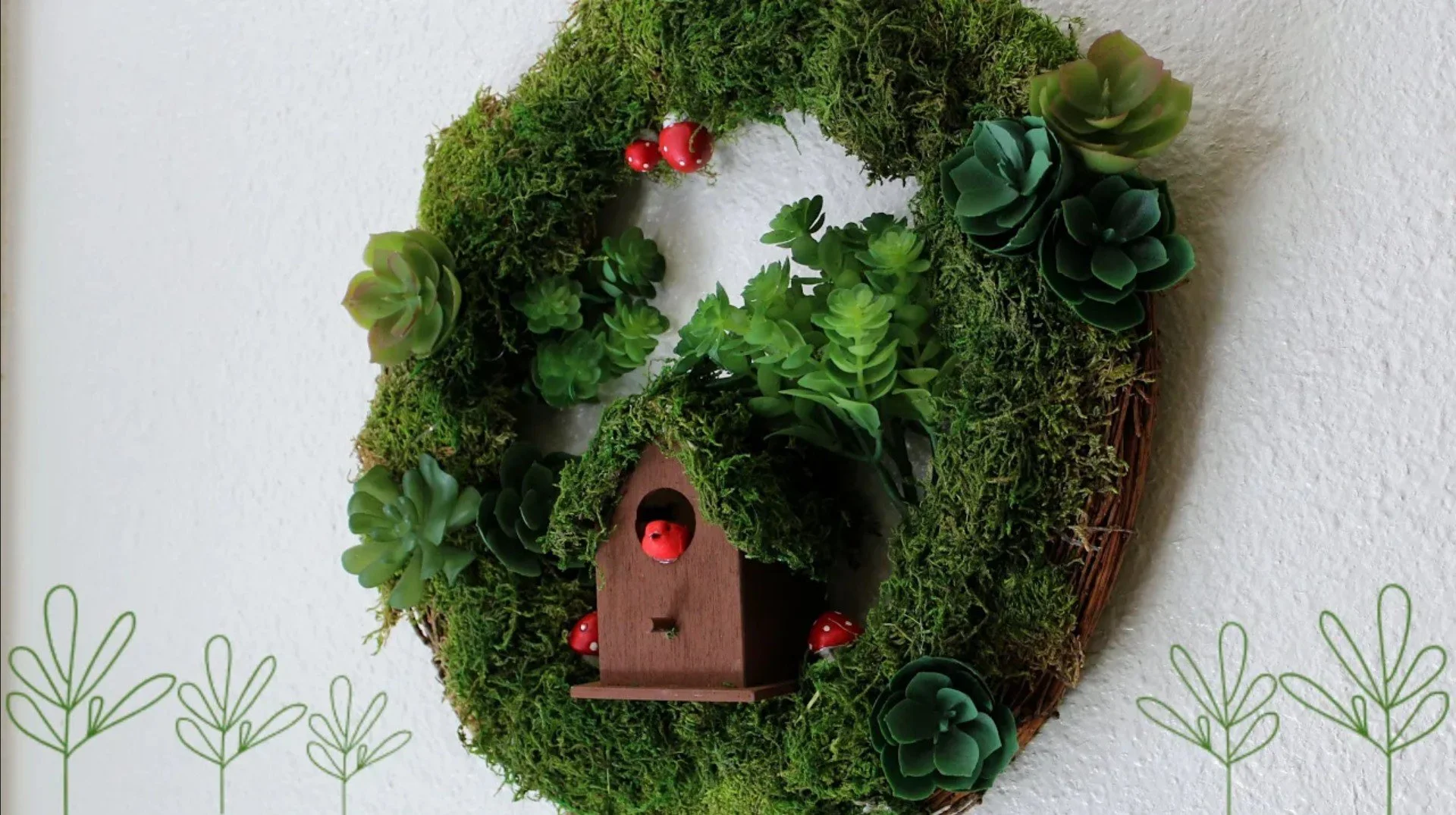 Making a Spring Scene Wreath | Cottagecore Wreath