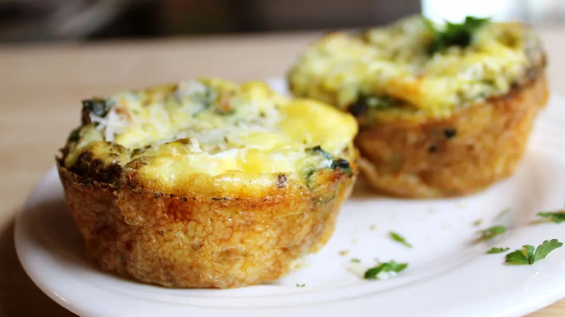 Easy Rice &amp; Greens Egg Cups Recipe&nbsp;