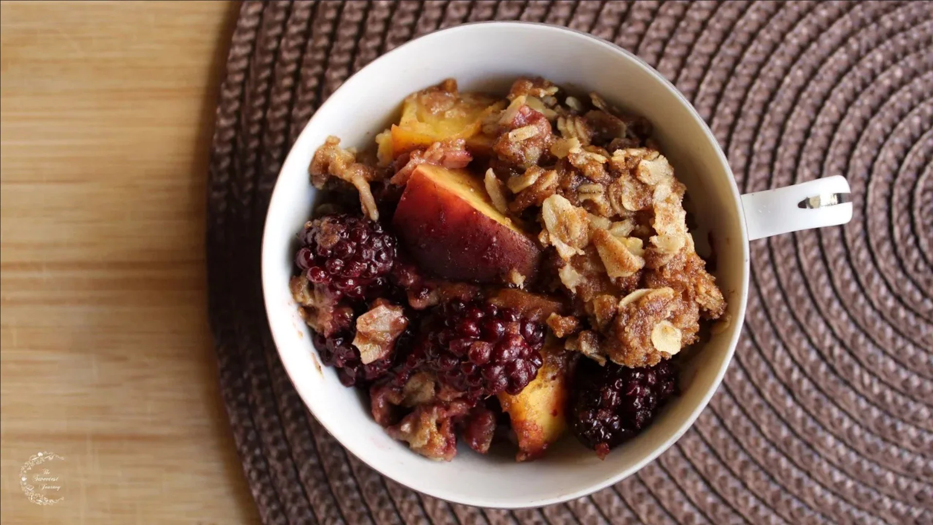 Peach Blackberry Crumble | Slow Cooker Recipes