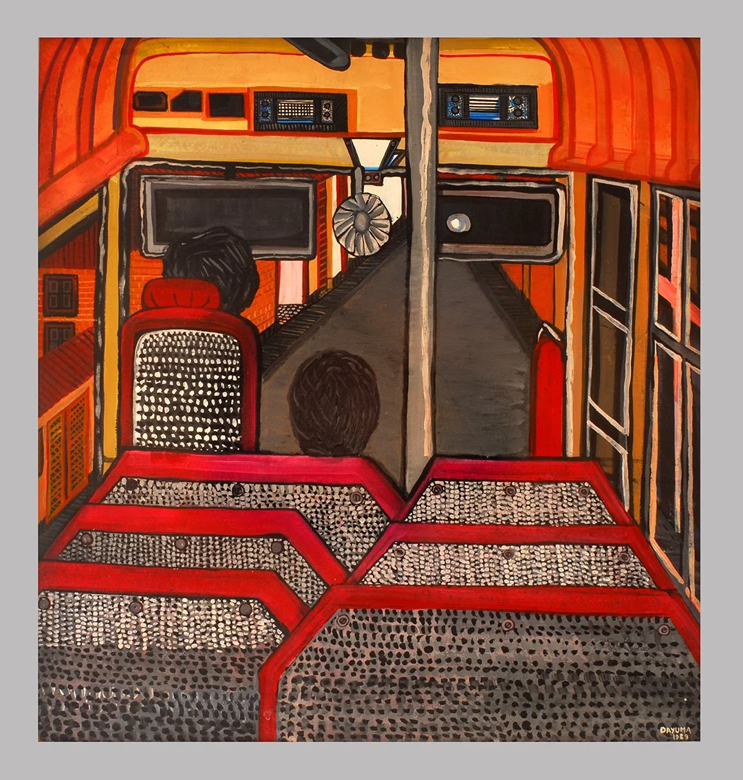 0,715 x  0,68 cm	Viendo la calle 	acrílico sobre madera 	1990	$3000,oo