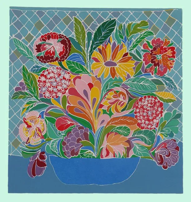 Florero, Serigrafía sobre cartulina, 72 x 52 2014 $300,