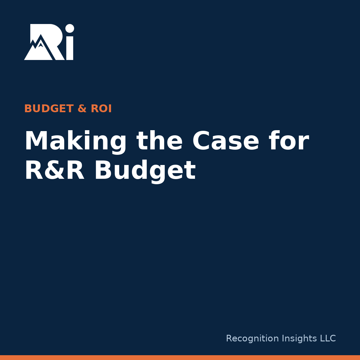 Making the case for R&amp;R budget
