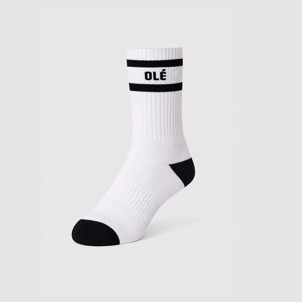 Classic White Olé Crew Sock
