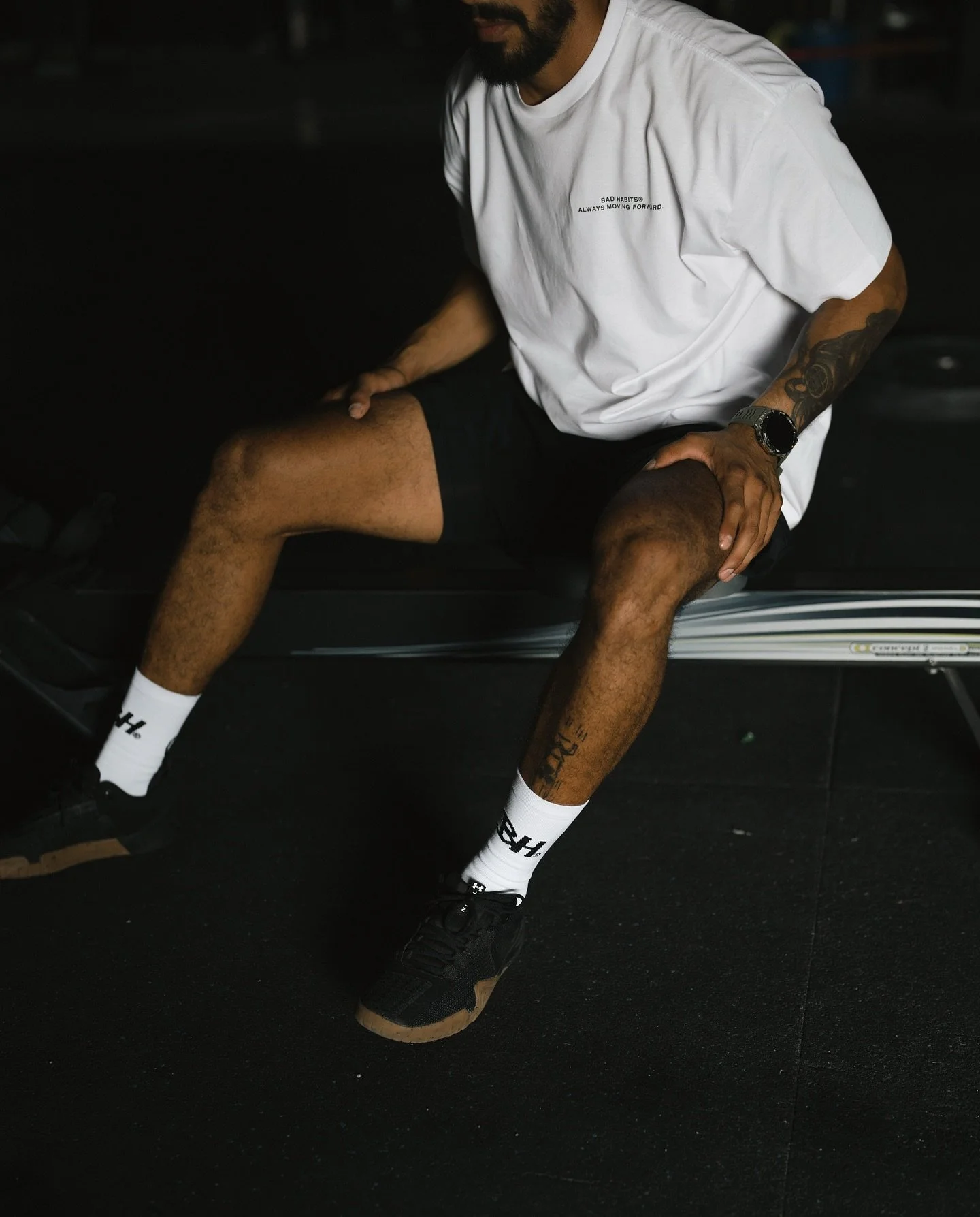 RE-STOCK of our performance socks. 

#badhabits #alwaysmovingforward