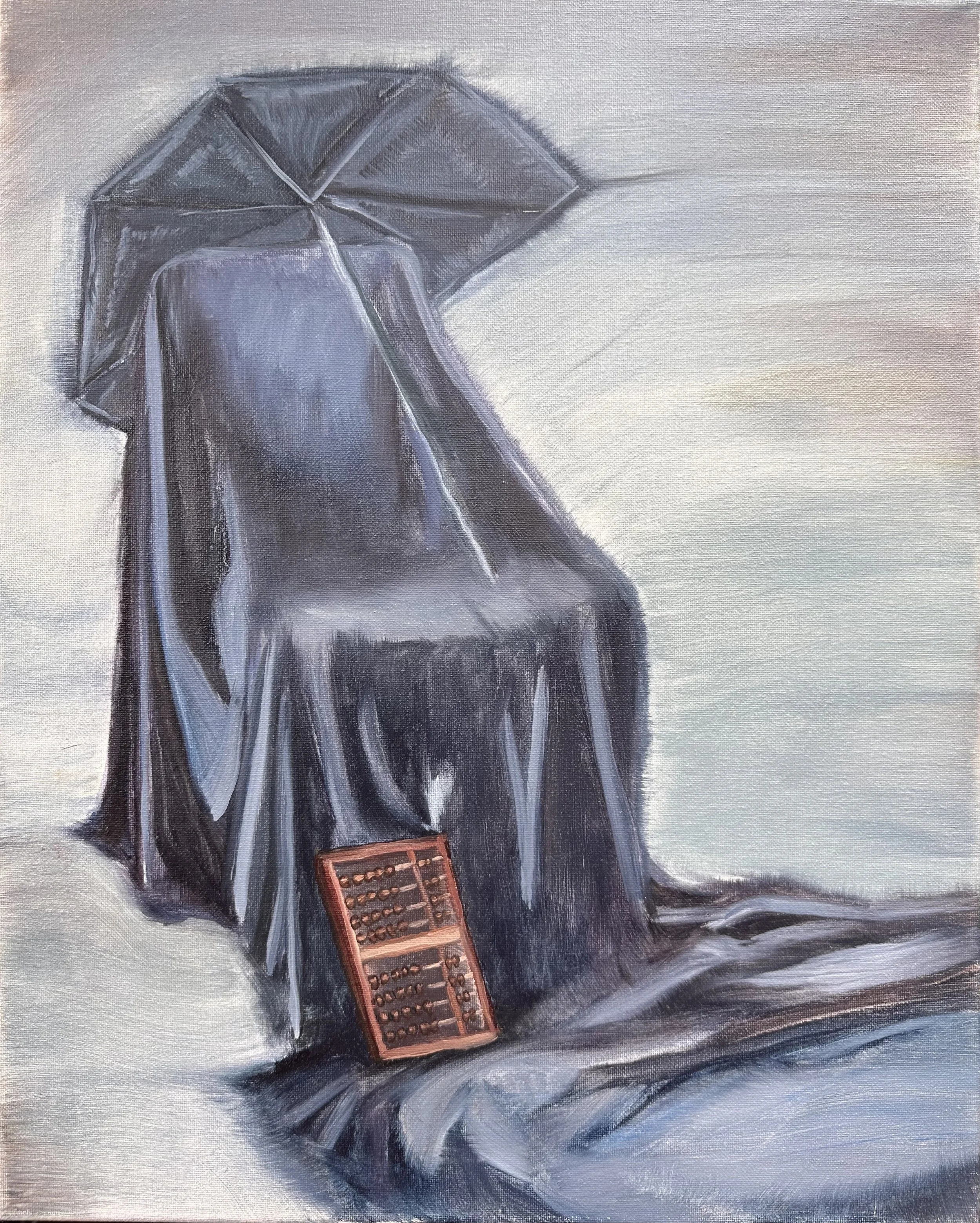 Umbrella, Original Oil Painting on Canvas by Brynn Gerl.