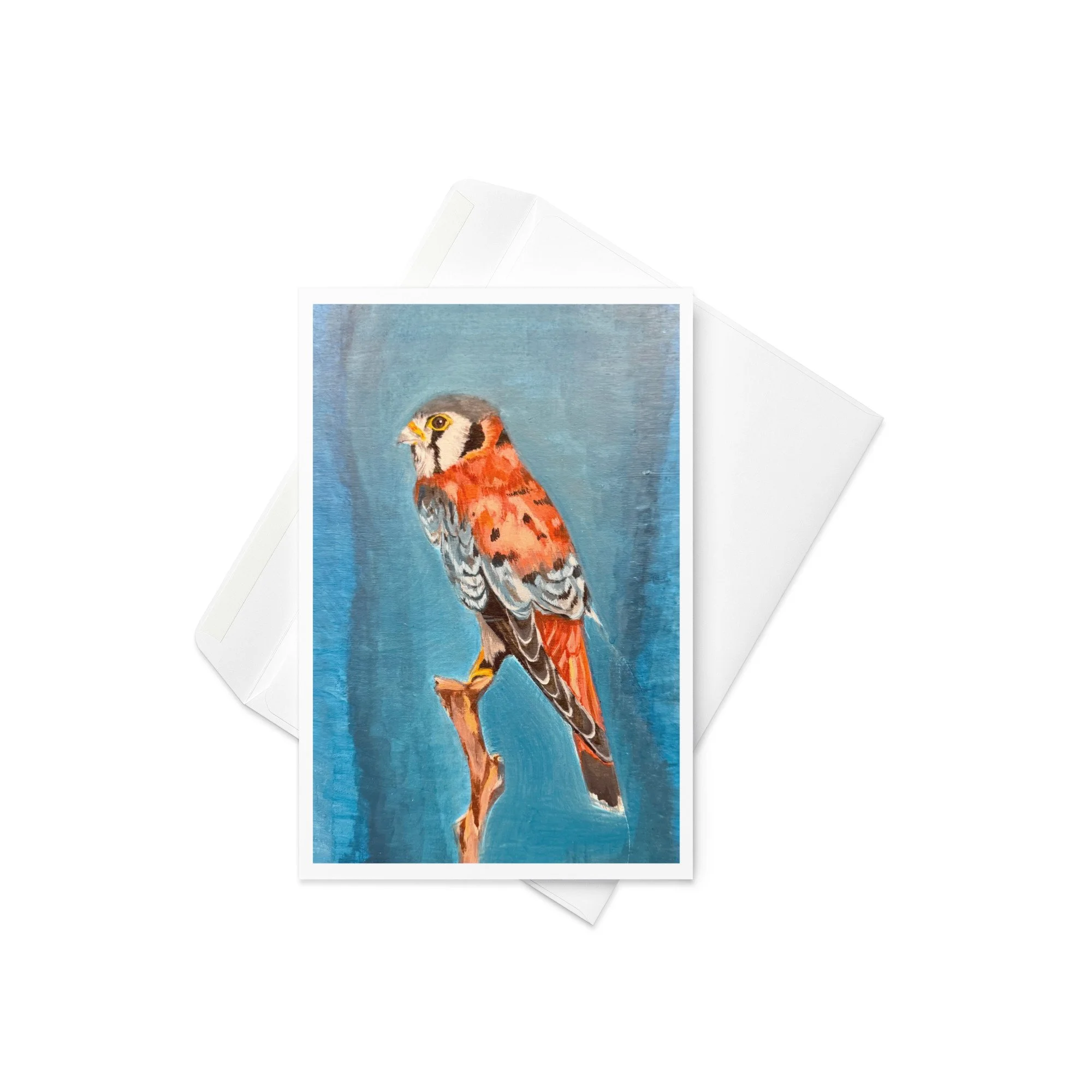 COMING SOON - Falcon, Painted Card Print