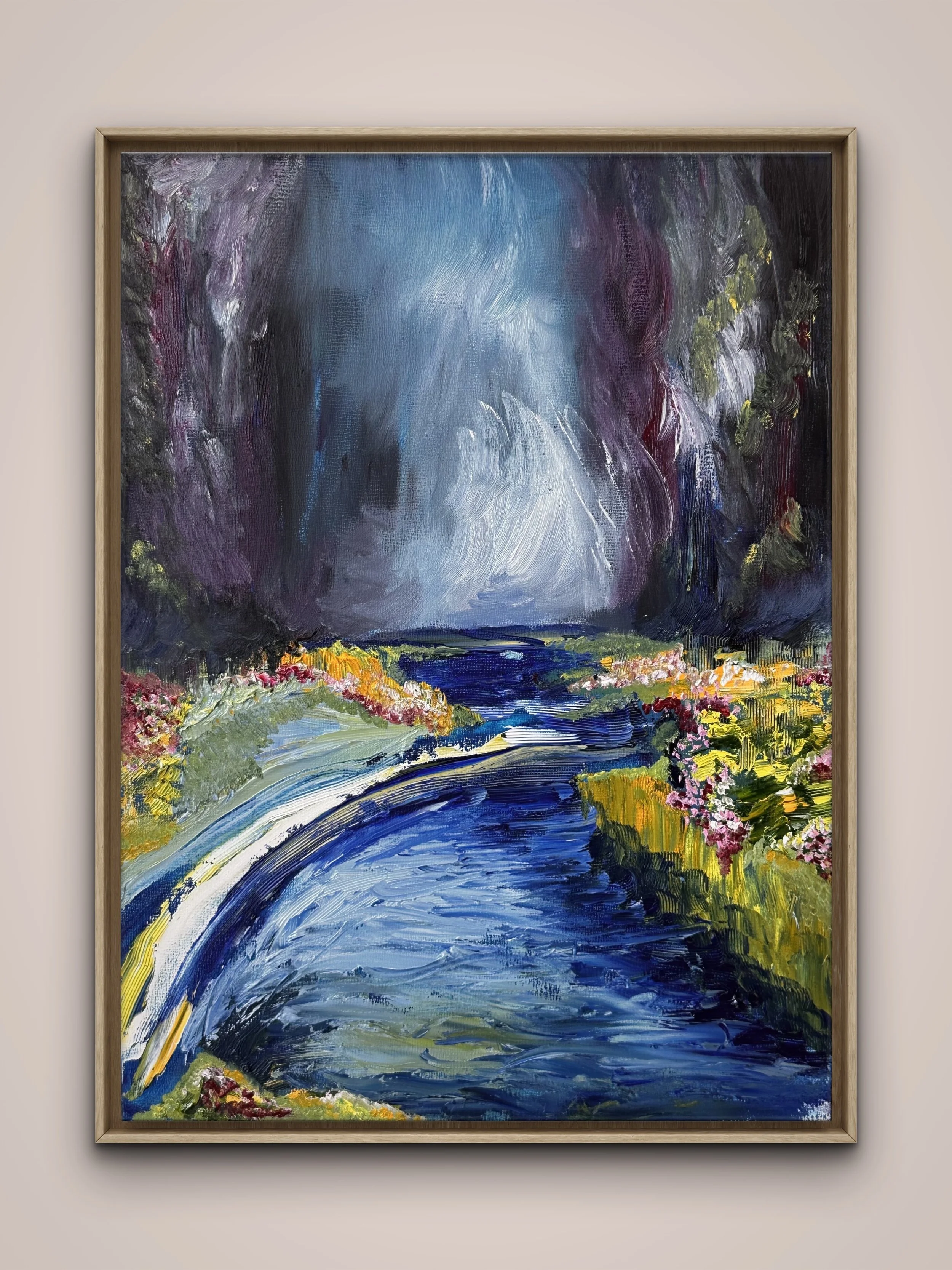 Shimmer - Oil Painting Canvas Print