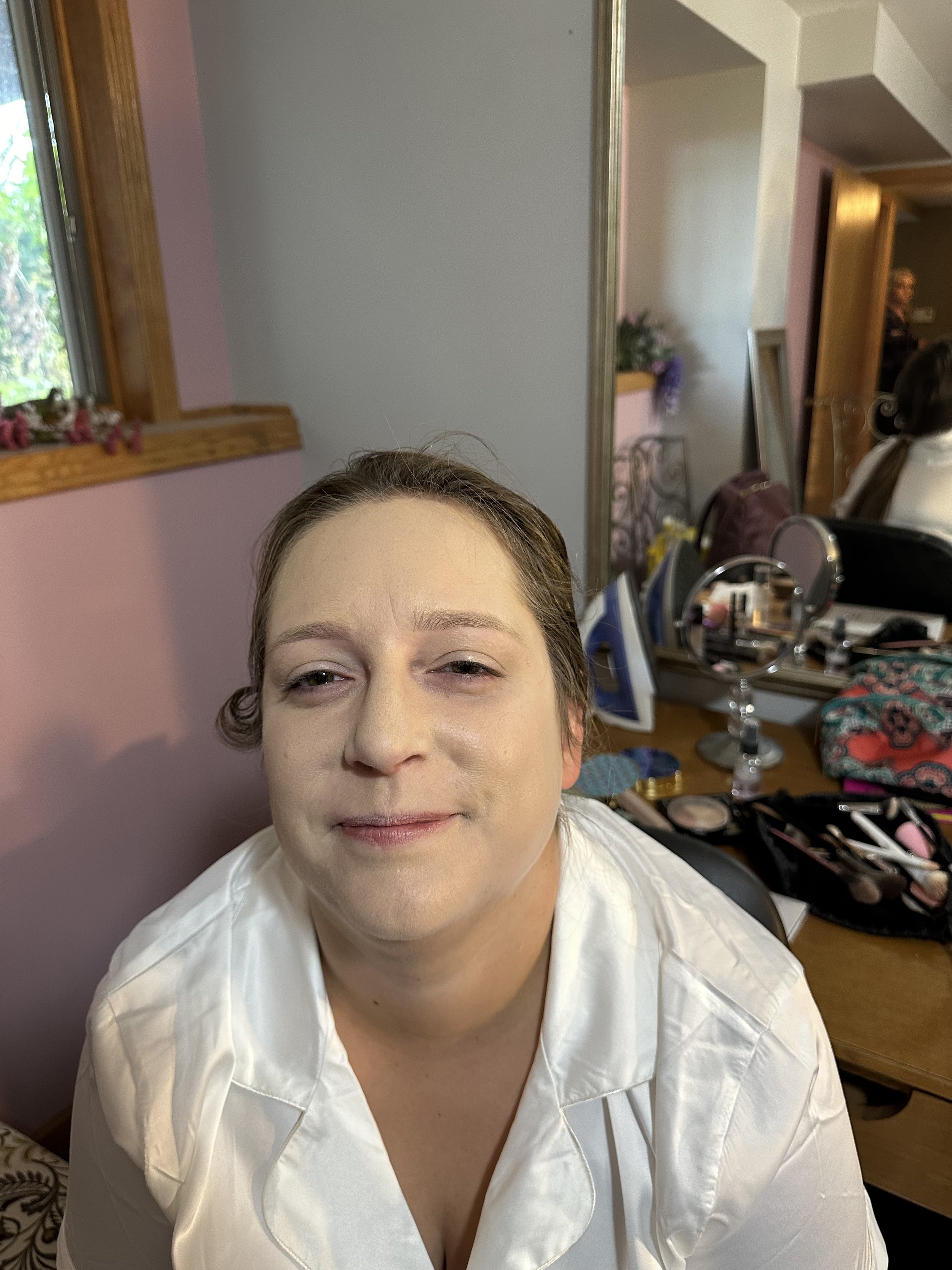 Bride-almost forgot the before pic (base applied)