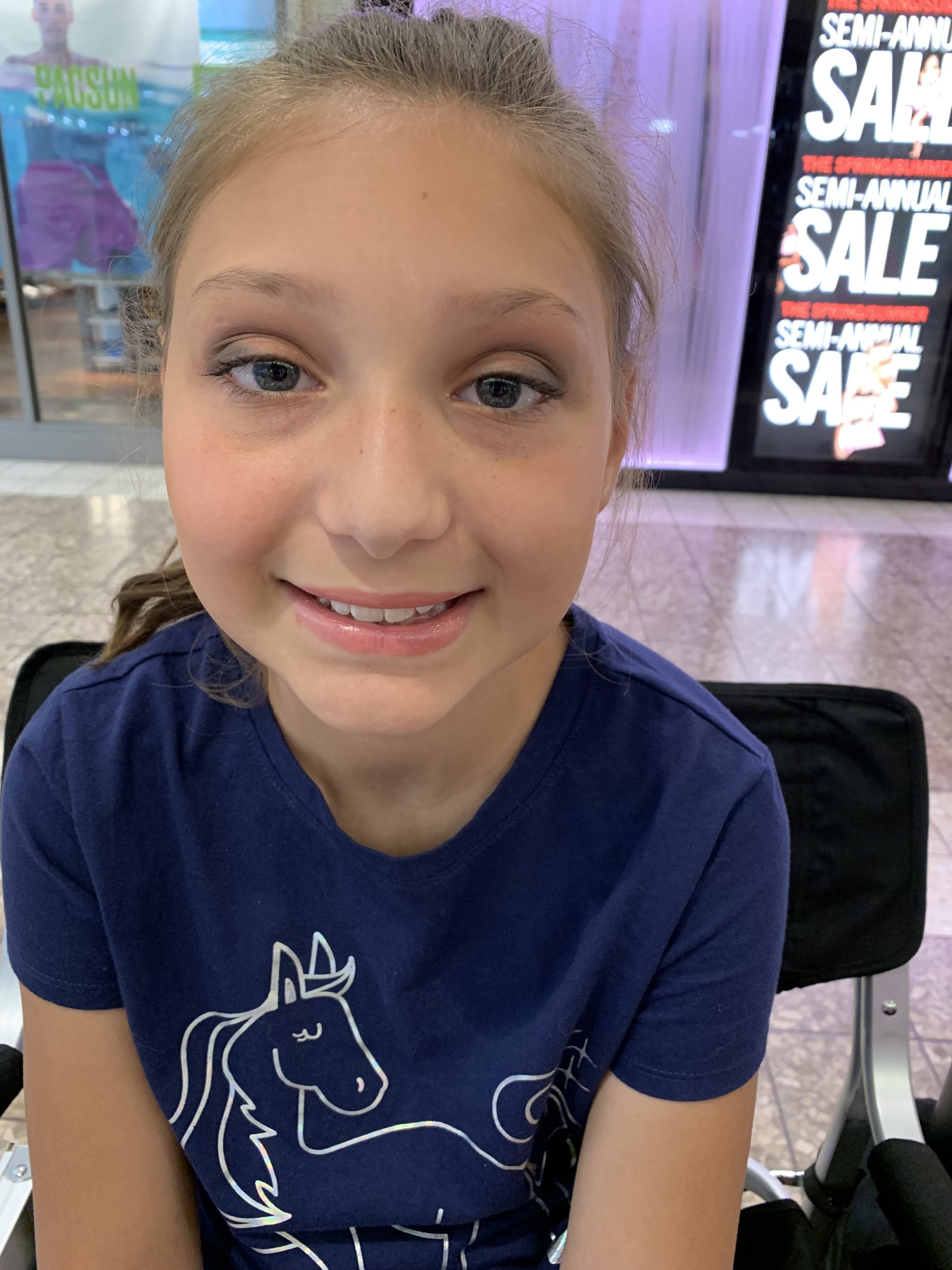 Light but fun makeup for a tween