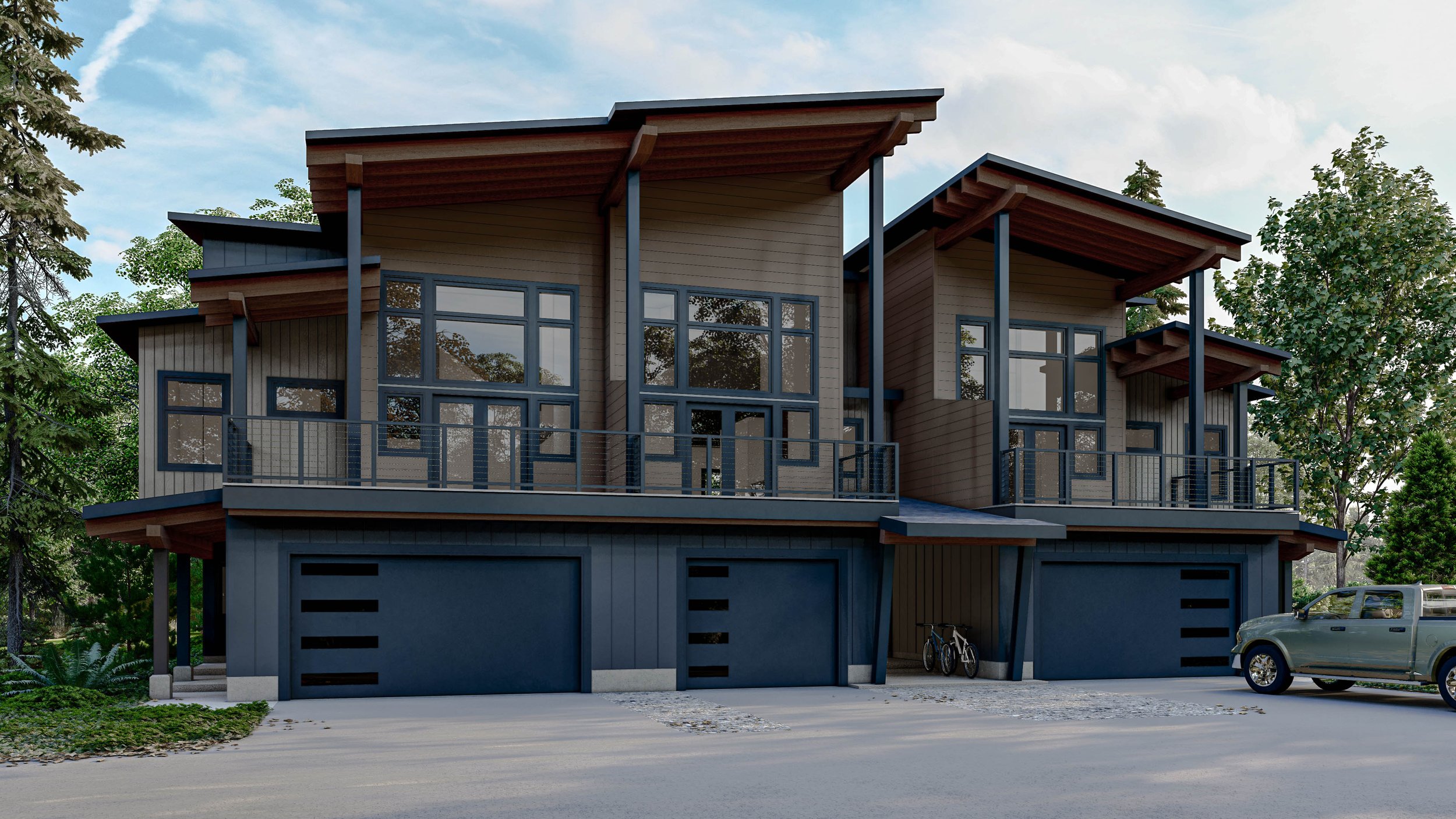 Luxury mountain townhomes