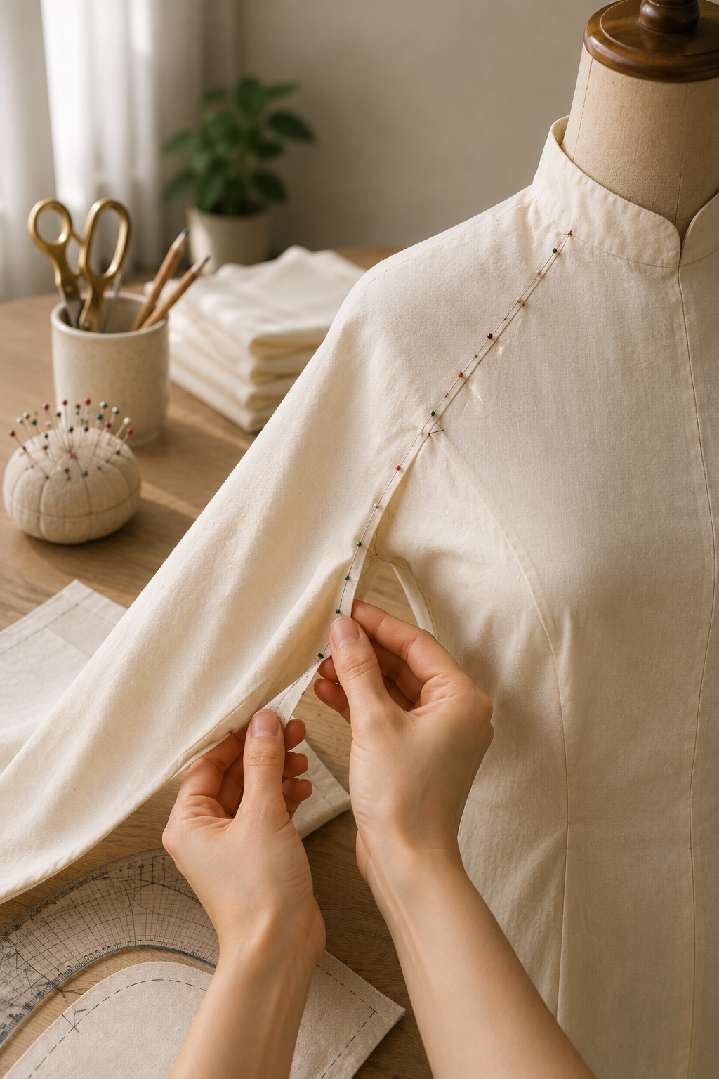 Things I Wish I Knew Before Sewing My First Áo Dài_The Raglan Sleeve Needs Precision