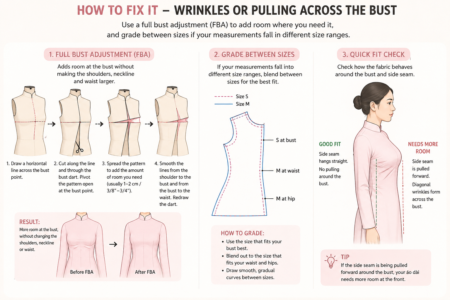5 Ao Dai Fitting Problems_Bust