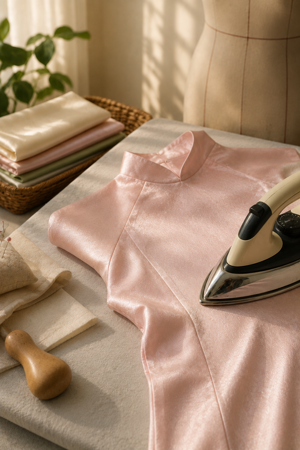 Things I Wish I Knew Before Sewing My First Áo Dài_Pressing Is Half the Sewing