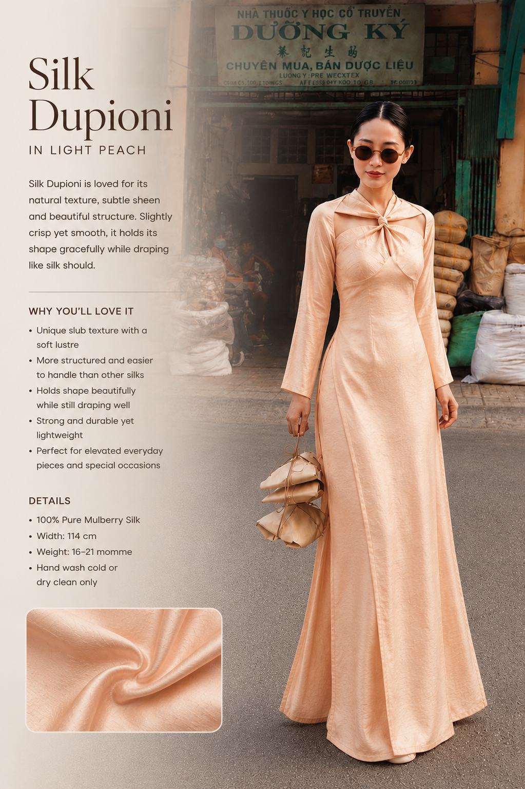 How to sew with silk - silk dupioni
