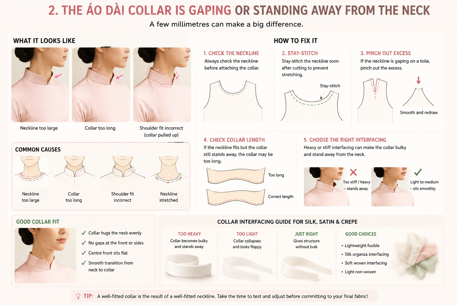 5 Ao Dai Fitting Problems_Neck