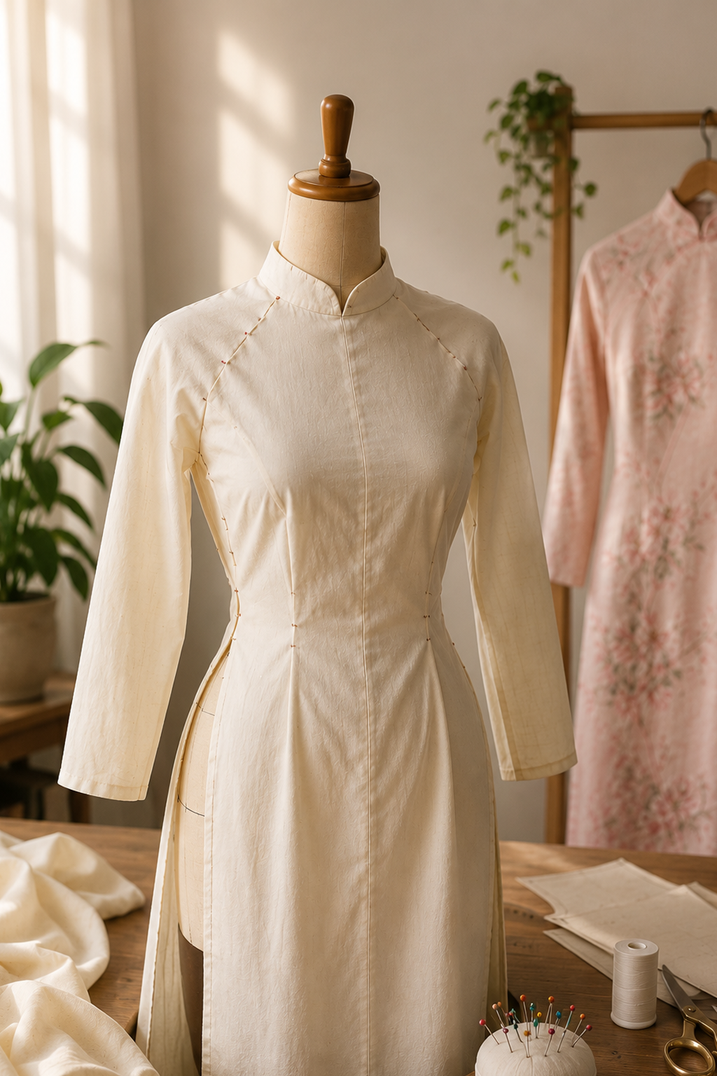 Things I Wish I Knew Before Sewing My First Áo Dài_Makking a Toille