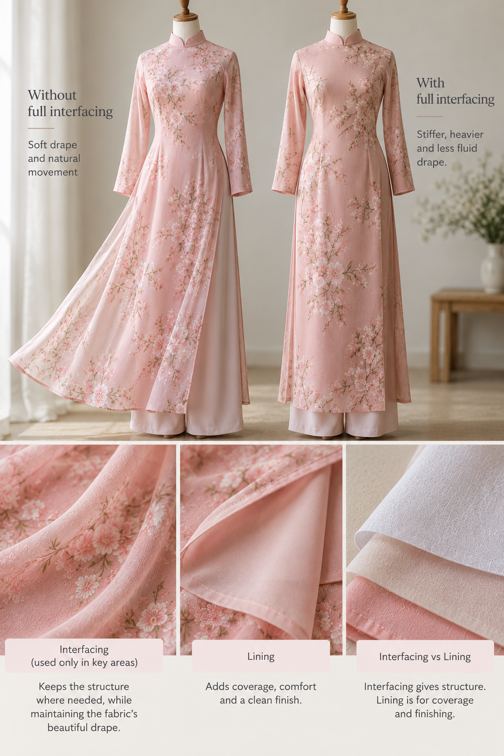 Interfacing for Áo Dài_Áo Dài Interfacing Comparison Guide