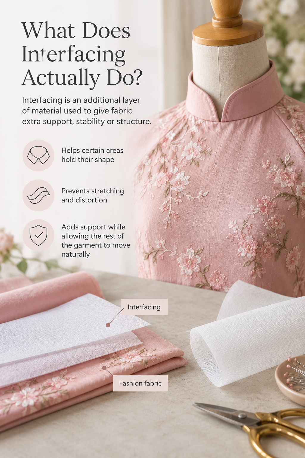 Interfacing for Áo Dài_What Interfacing Actually Does