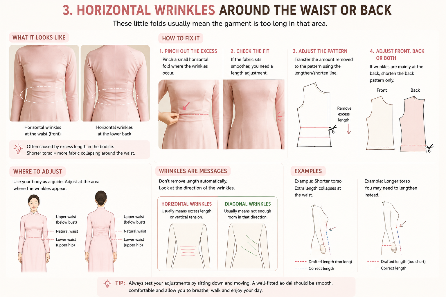 5 Ao Dai Fitting Problems_Waist