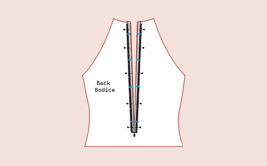 Sewing Invisible Zipper for Ao Dai Sewing