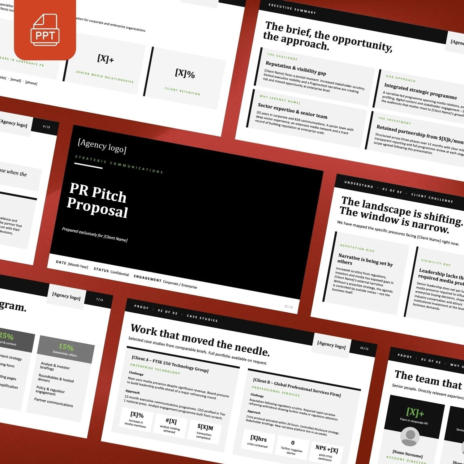 PR Pitch PowerPoint Template