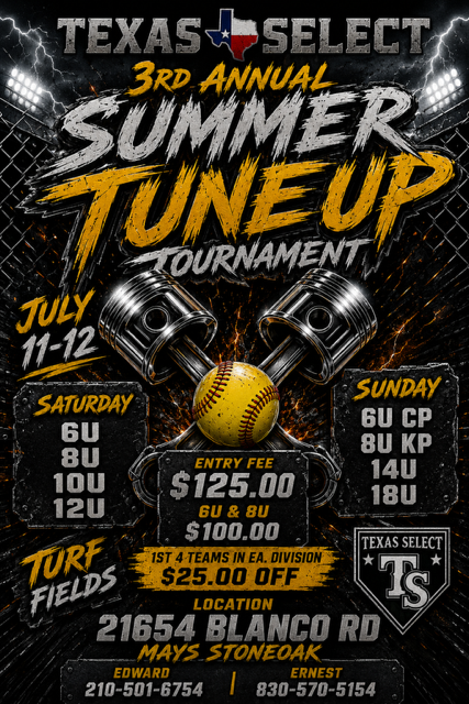 3rd Annual Summer Tune-Up Tournament 