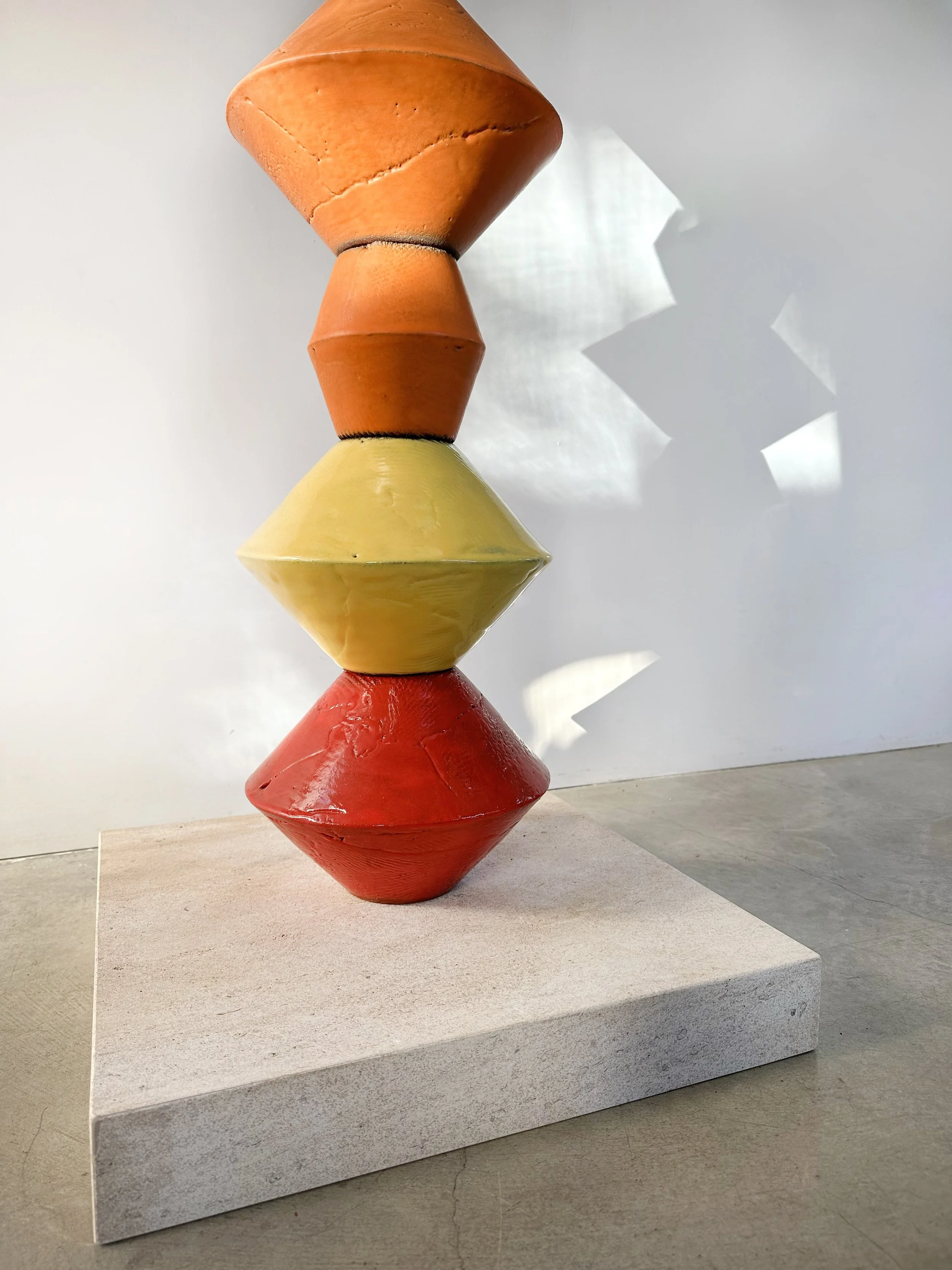 Ben-Medansky-ceramic-stacked-sclpture-red-yellow.jpg