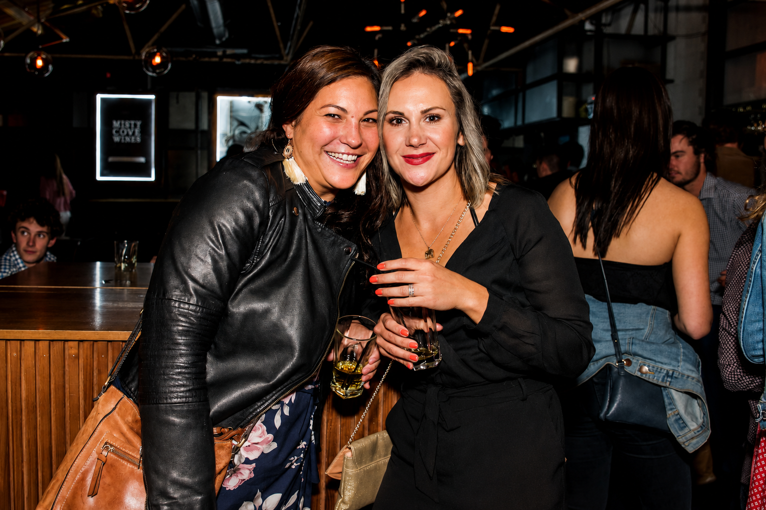 Guests enjoying drinks together at Royals in Christchurch