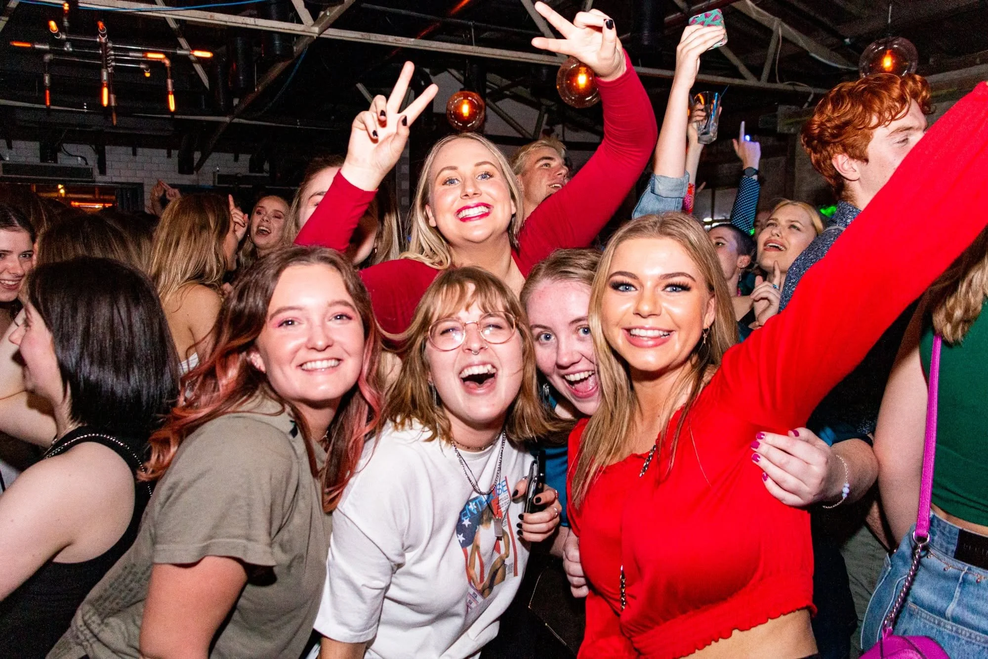 Group of guests celebrating at Royals in Christchurch