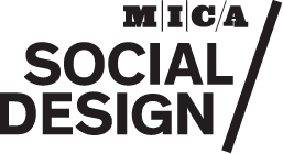 Text graphic reading 'The ICA / Social Design' with a slash separating the words.