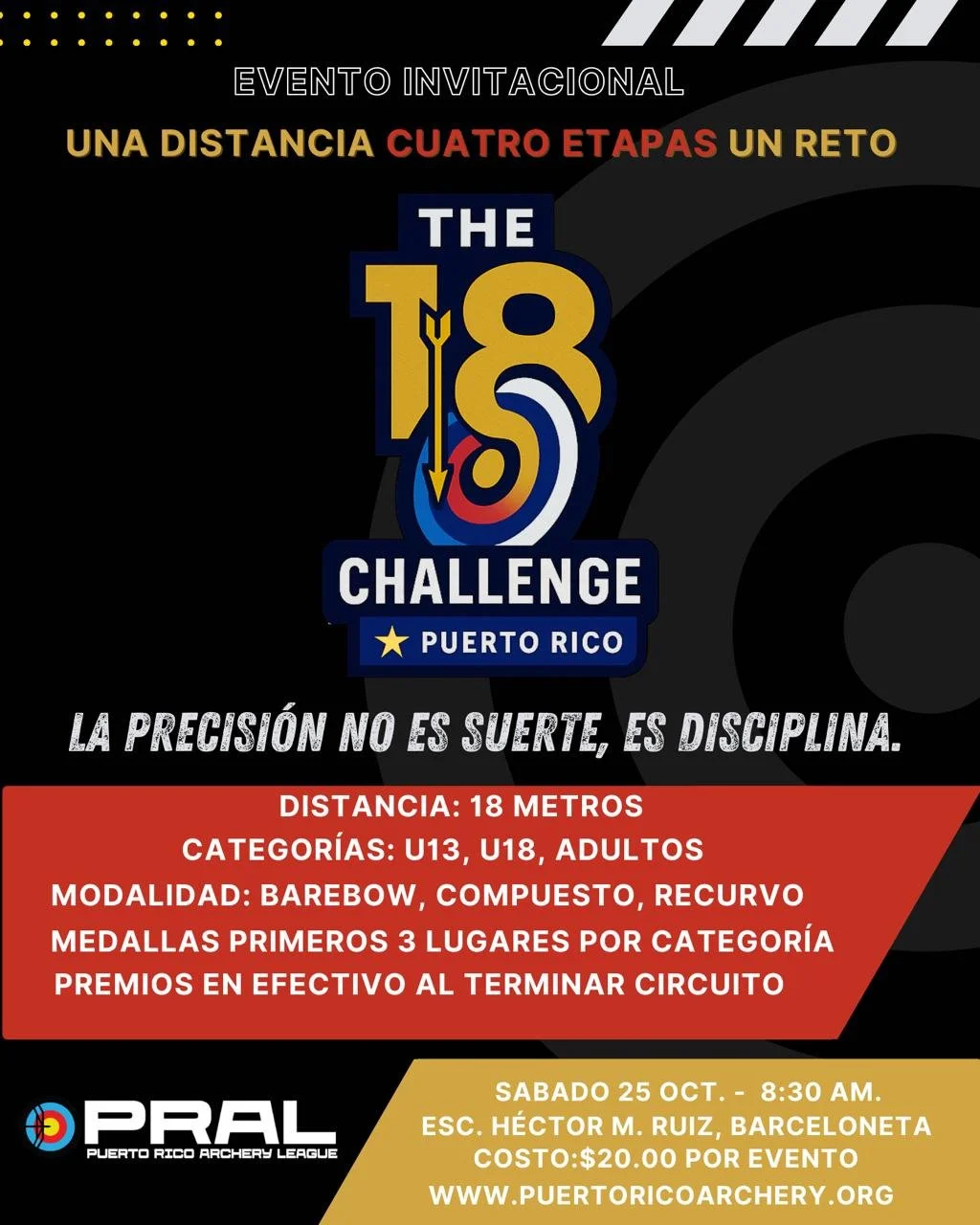 tiro con arco Puerto Rico, tiro con arco, Puerto Rico, bows and arrows, Puerto Rico archery, 18 challenge, Puerto Rico, sports, indoor tournament, archery tournament, torneo tiro con arco