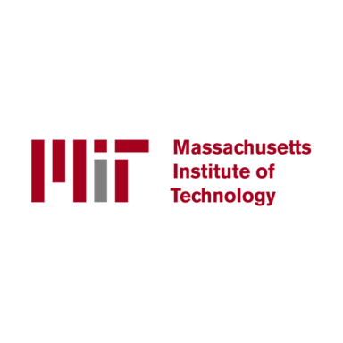 Massachusetts Institute of Technology logo with red and gray text on a black background.