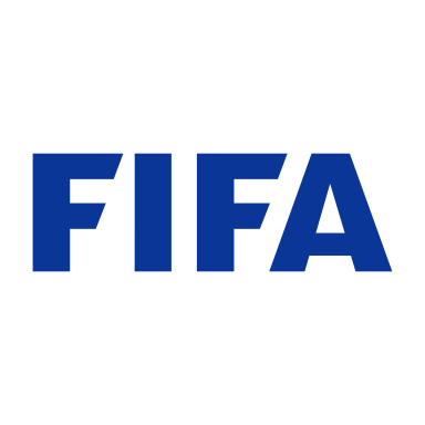 FIFA logo in blue on a white background