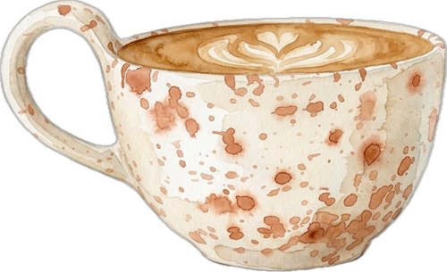 Latte with latte art