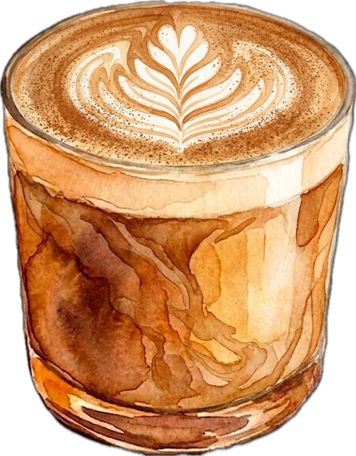 Cinnamon Sugar latte with cinnamon sugar dusting