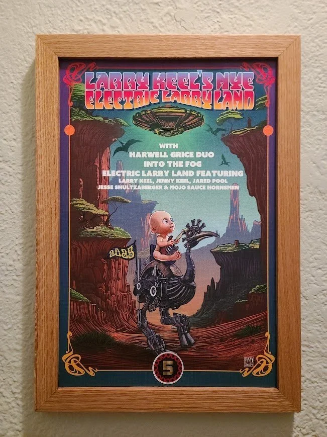 White oak concert poster frame