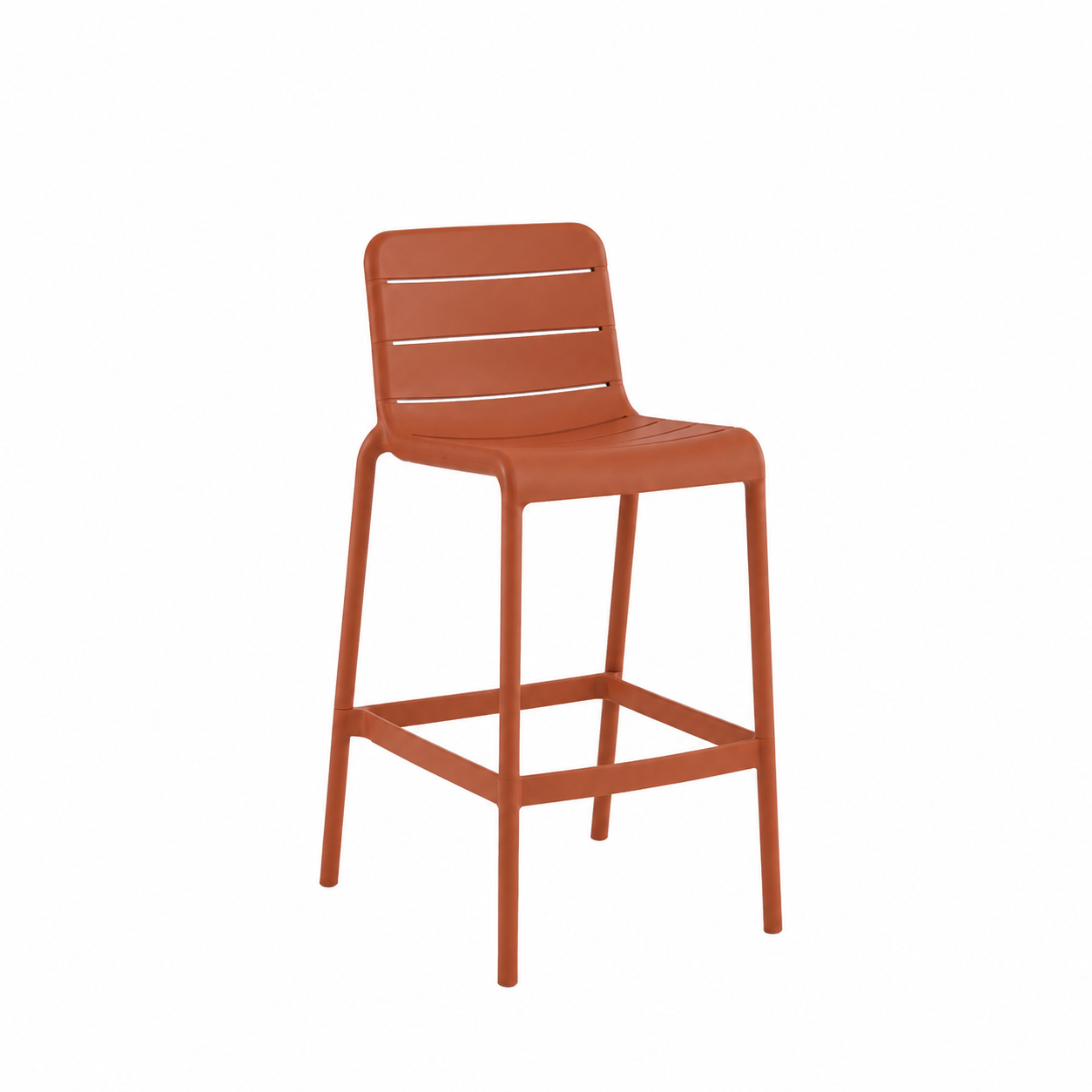 lungo stool in coral.png