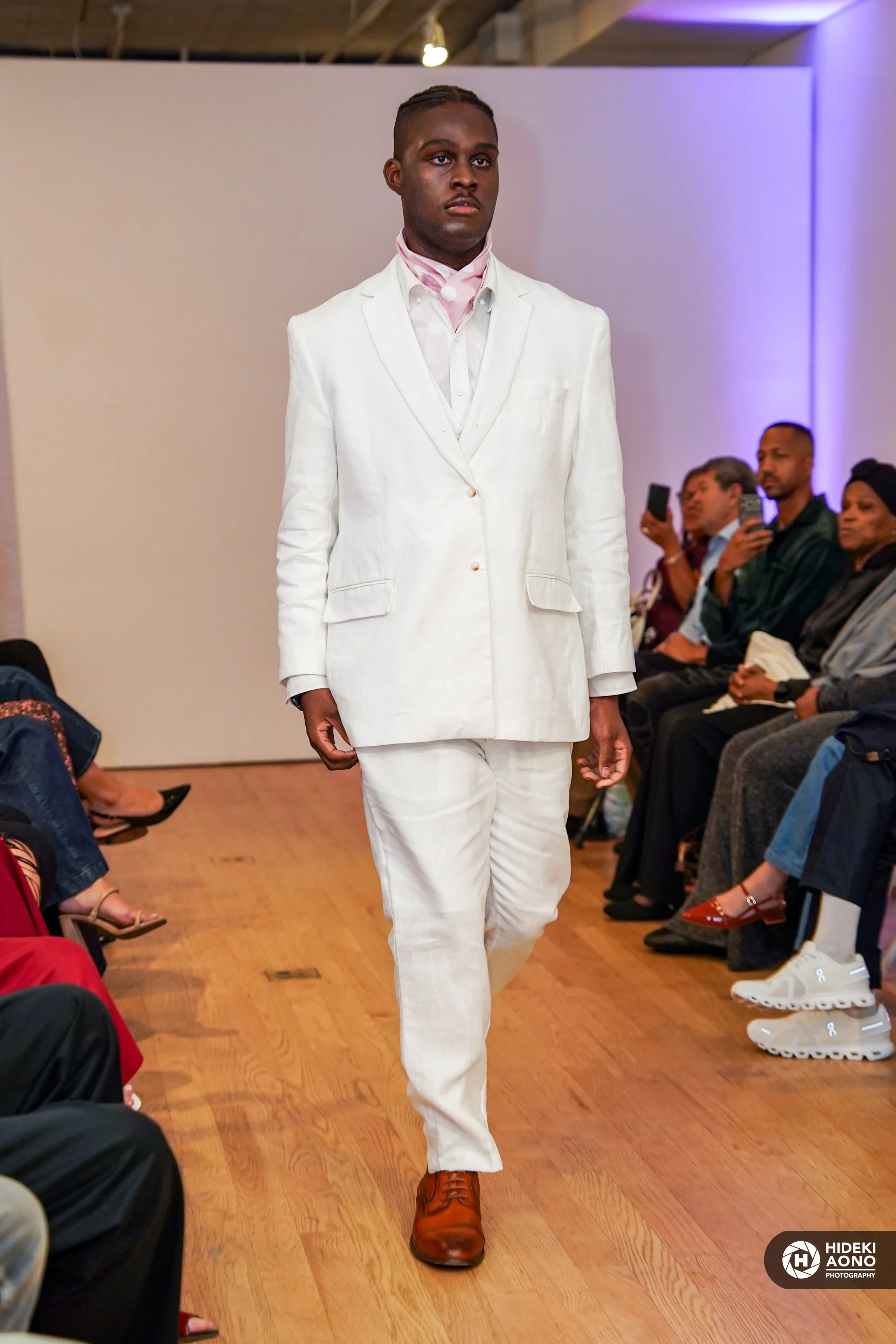 White Linen Three Piece Suit