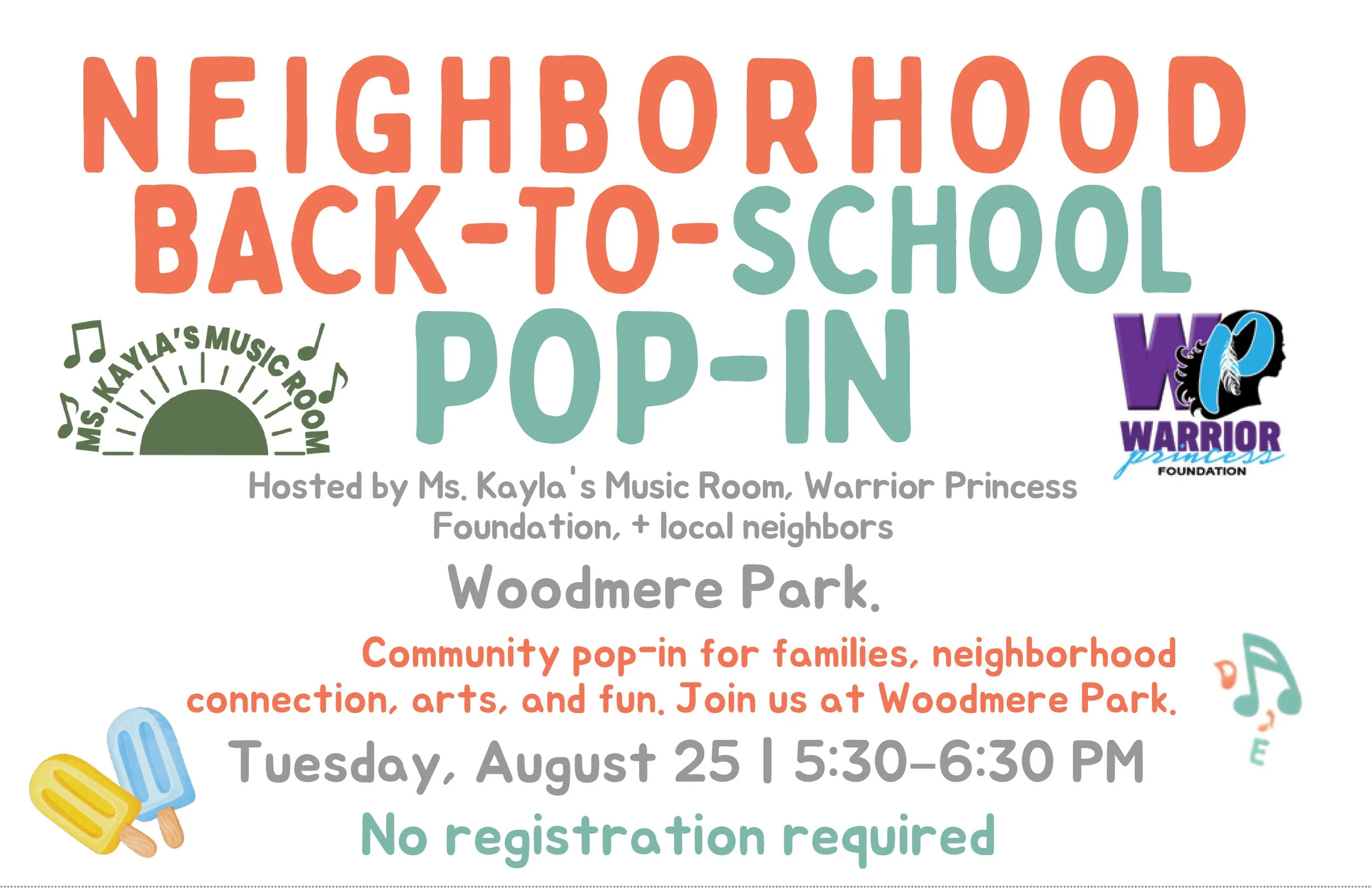 Neighborhood Back-to-School Pop-In