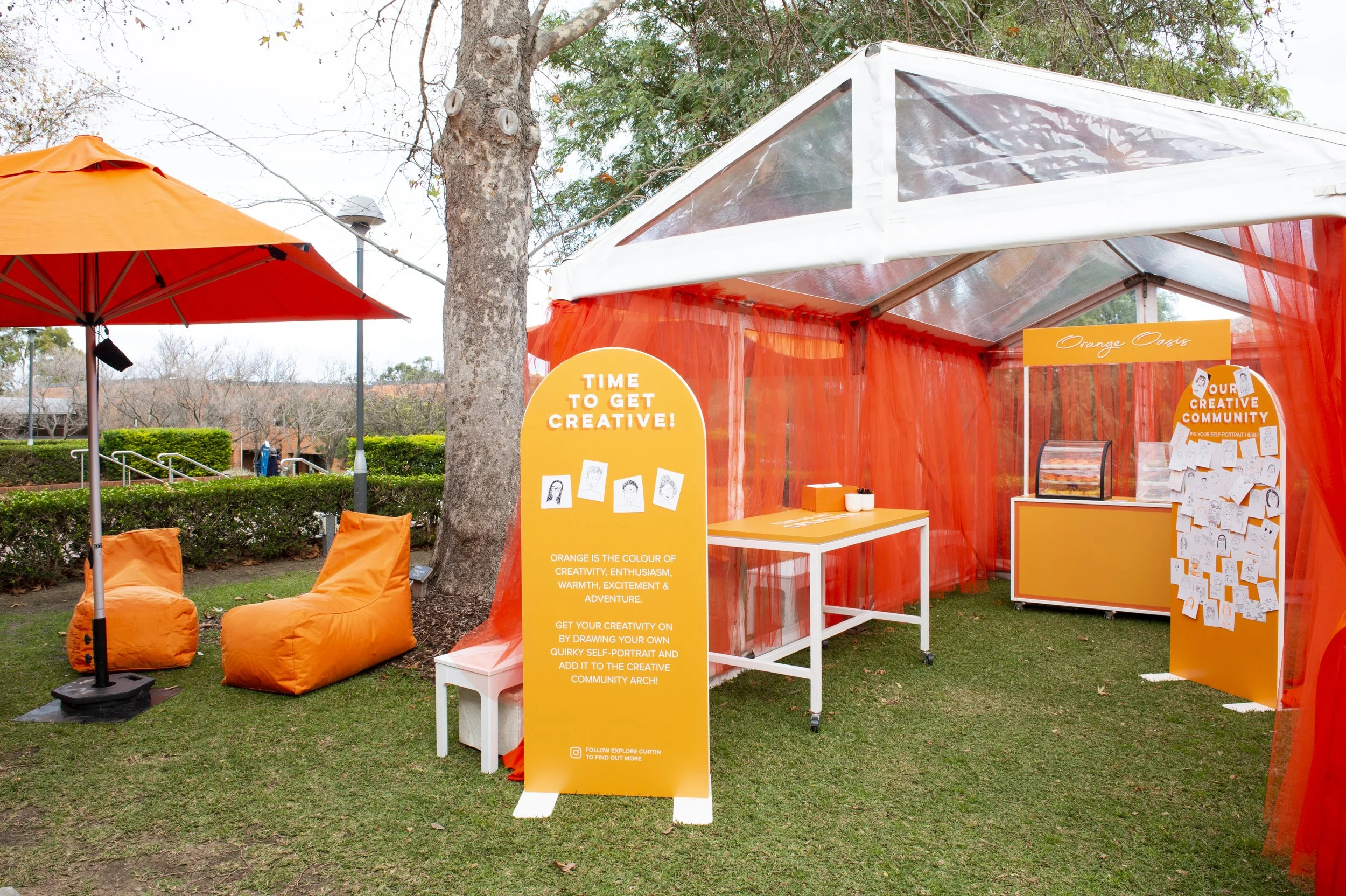 Orange Oasis Activation | Curtin University | Photo Alana Blowfield