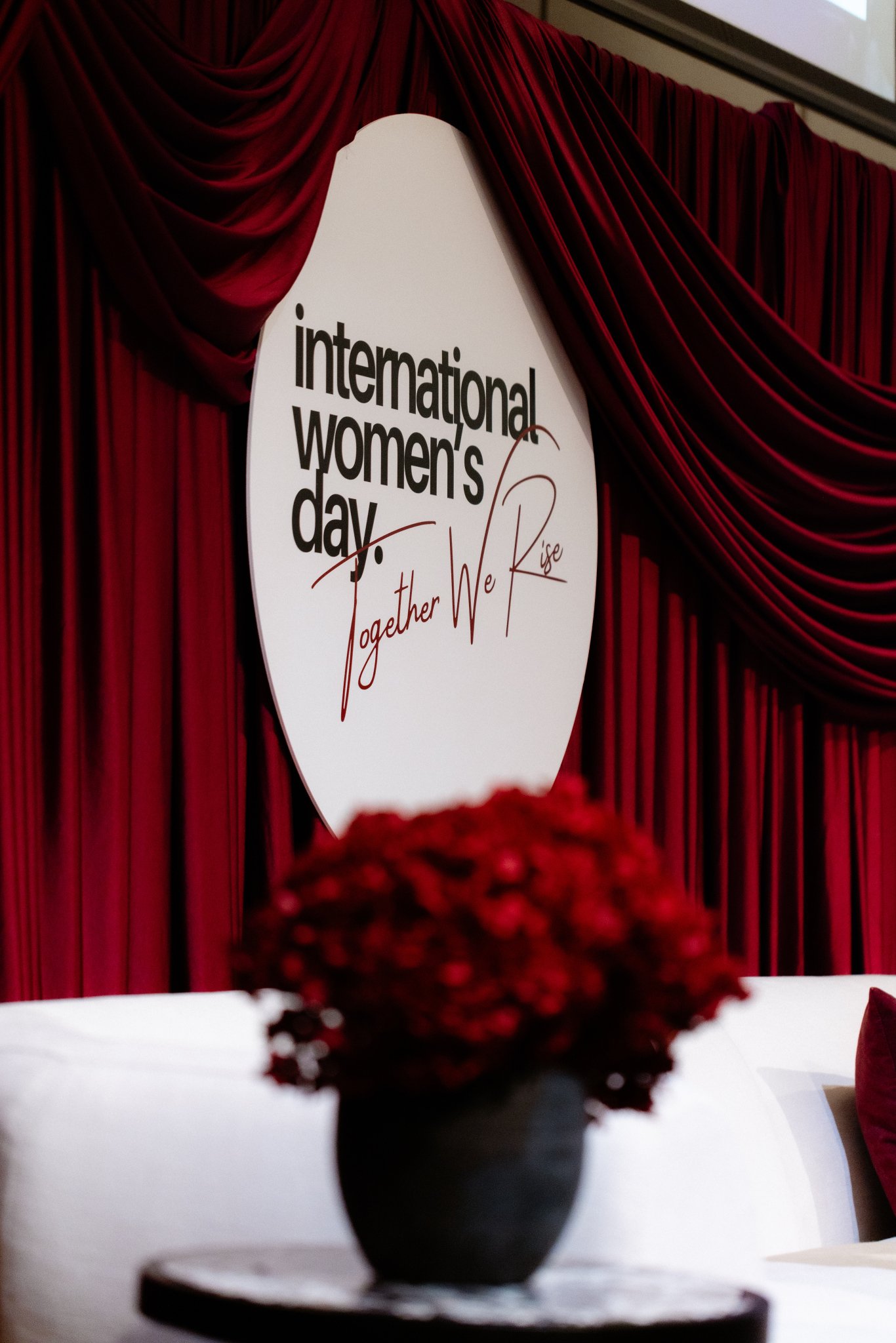 International Womens Day Drapery