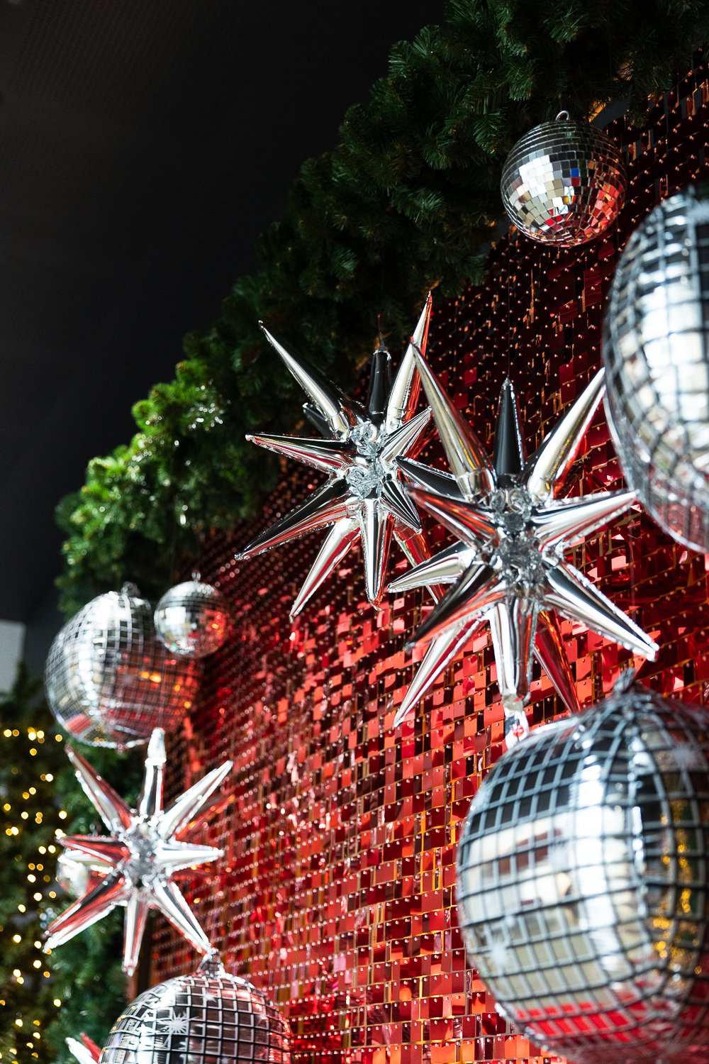 Festive Shimmer University Backdrop