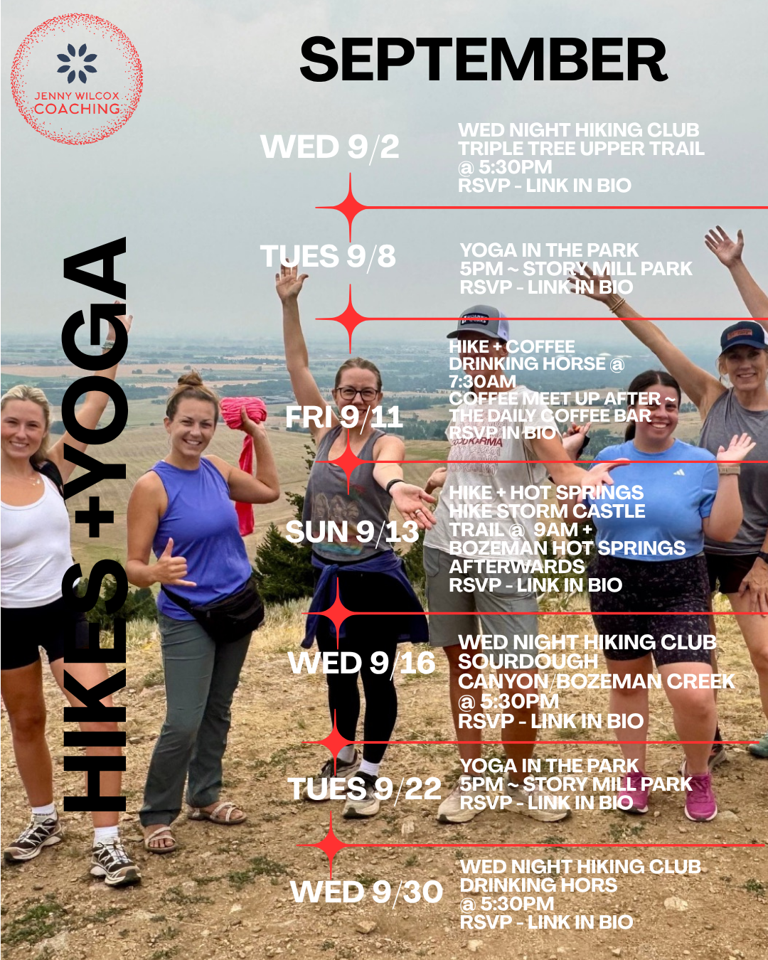 September Hikes & Yoga